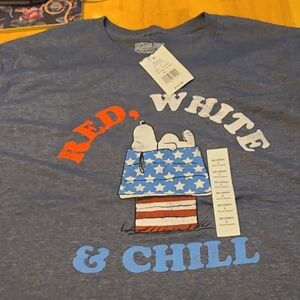 Peanuts Snoopy Red, White & Blue Chill Tee
